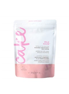 Milk Made Vegan Body Sugar Scrub- Shea Butter, Candied Oat Milk & Marshmallow Root Extract - Gentle Exfoliating Hand, Leg, Foot & Body Sugar Soap Scrub & Moisturizing Shower Wash for Women