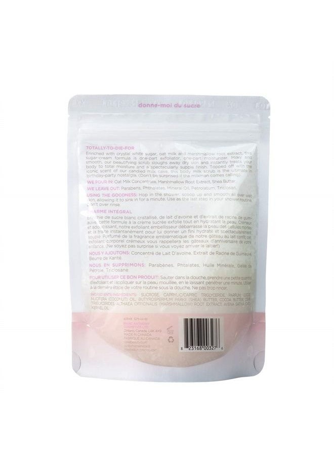 Cake Beauty - Milk Made Vegan Body Sugar Scrub- Shea Butter, Candied Oat Milk & Marshmallow Root Extract - Gentle Exfoliating Hand, Leg, Foot & Body Sugar Soap Scrub & Moisturizing Shower Wash for Women - Image 1