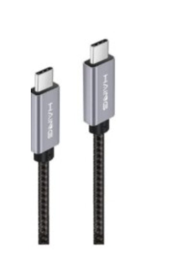 Haing Type-C to Type-C Braided Cable HI-2026-TTC Type-C to Type-C Braided Cable 3M 100W - Image 2