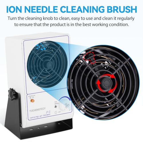 YUCHENGTECH Ionizing Air Blower Static Eliminator Fan Desktop Ionizer Air Blower with Detachable Cord ESD Ionizer Electrostatic Discharge Fan 110V - Image 5