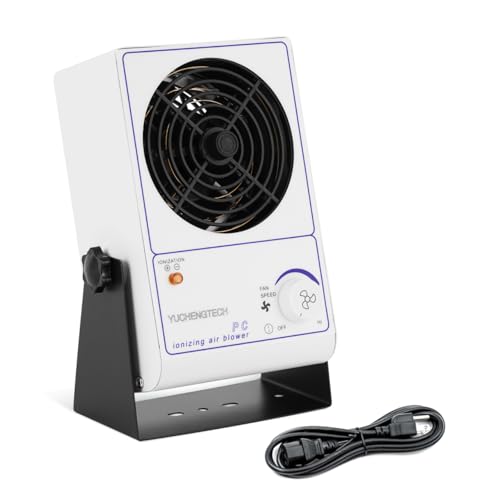 YUCHENGTECH Ionizing Air Blower Static Eliminator Fan Desktop Ionizer Air Blower with Detachable Cord ESD Ionizer Electrostatic Discharge Fan 110V - Image 1