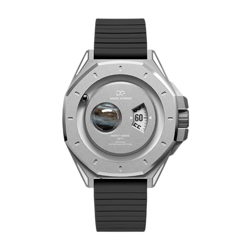 Daniel Gorman Mens Watch Quartz Gravity Series 2077 Silicone Strap Waterproof Orbital Luminous Futuristic SpaceThemed Wristwatch Jupiter - Image 1