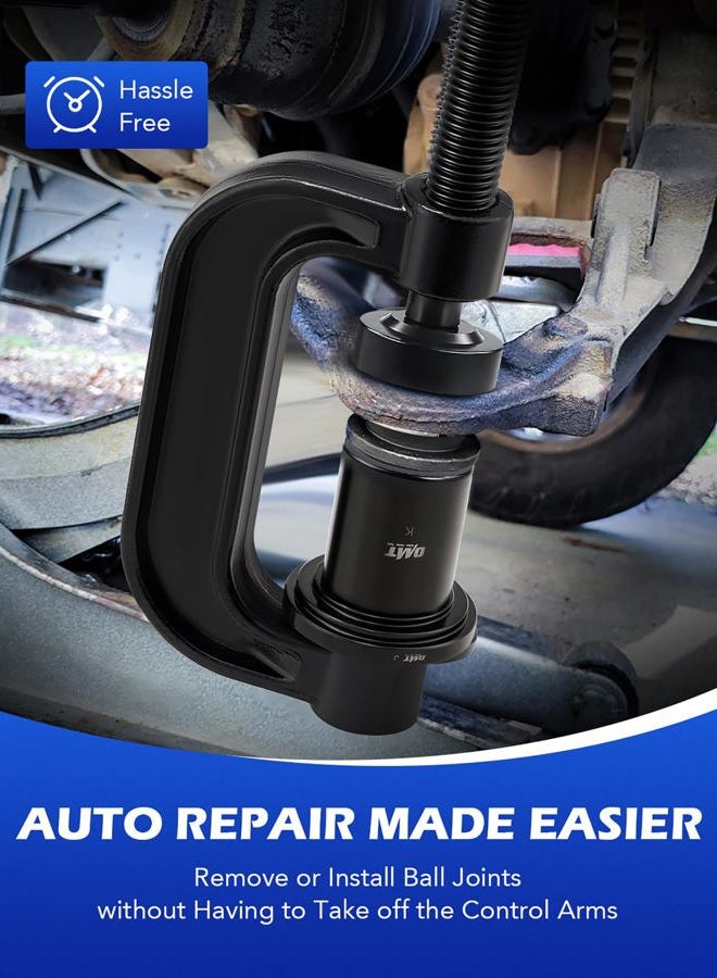 Orion Motor Tech طقم أدوات ضغط كرات المفاصل ومزيل المفاصل U - 21 قطعة - طقم إزالة كرات المفاصل العلوية والسفلية لخدمة كرات المفاصل مع C-Press - Image 5