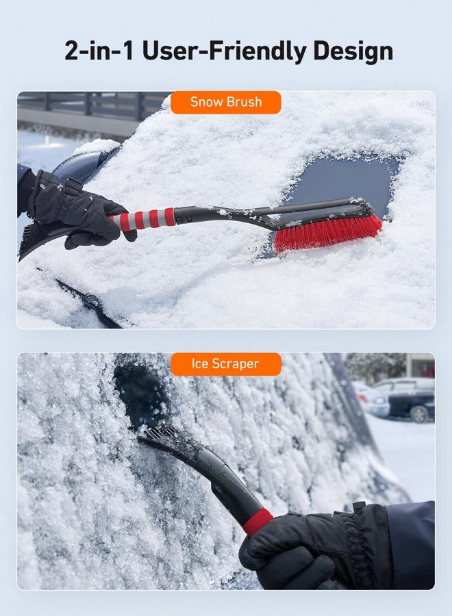 AstroAI 2-in-1 Ice Scraper 68.6cm Detachable for Car Windscreen and Snow Brush with Ergonomic Foam handle for Cars & Trucks & SUV - Image 2