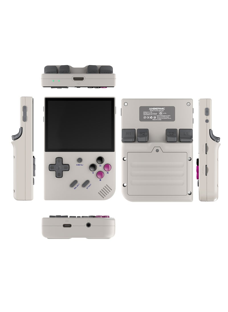 ANBERNIC  - RG35XX Plus Retro Handheld Game Console 3.5-inch IPS Screen 35 Emulators Over 18K Preloaded Games WiFi & Bluetooth Plug & Play Classic Video Game Console for Kids & Adults【White-64GB-35 Emulators Over 5000 Games Pre-installed 】 - Image 1