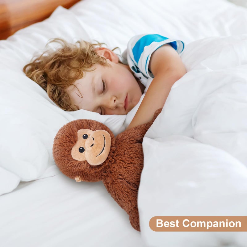 SuzziPals Heatable & Coolable Monkey Stuffed Animal, Microwavable Heating Pad Plushies for Soothing & Relaxation, Lavender Scented Stuffed Plush Toys, Monkey Gifts Boys Girls - Image 5