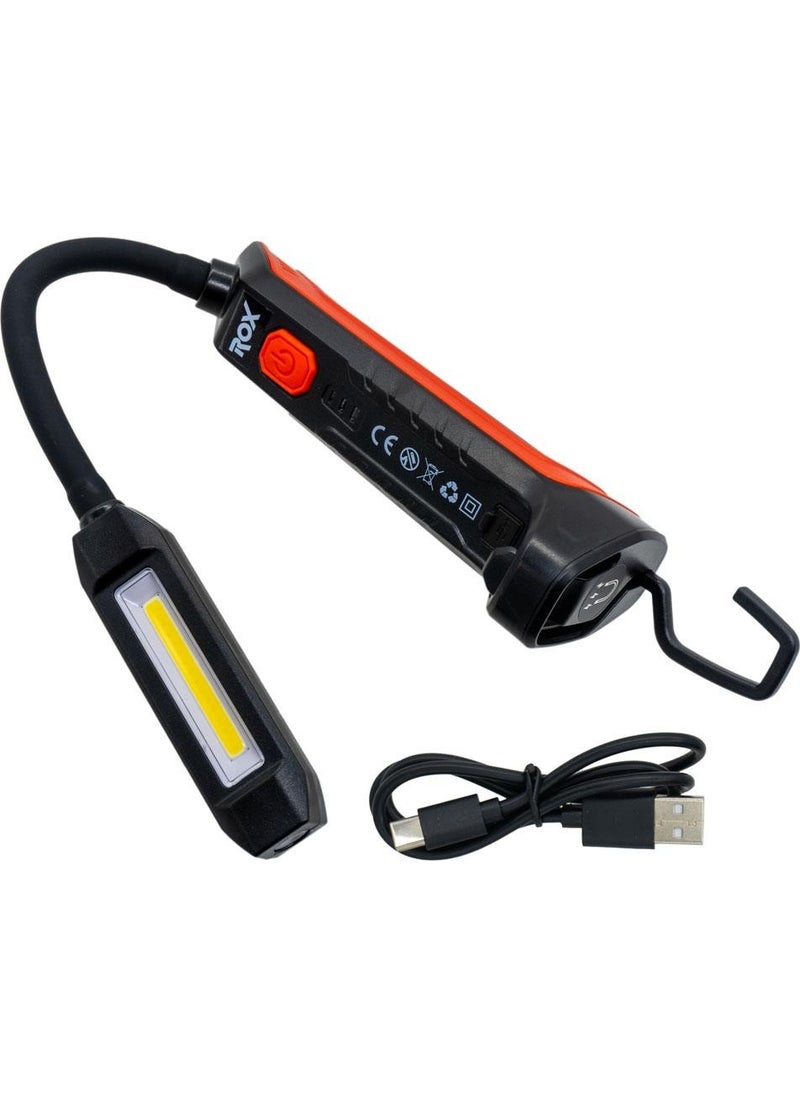 ROX 0220 Rechargeable Multi-Purpose Flexible Neck Work Flashlight 1000 Lm  - Image 1