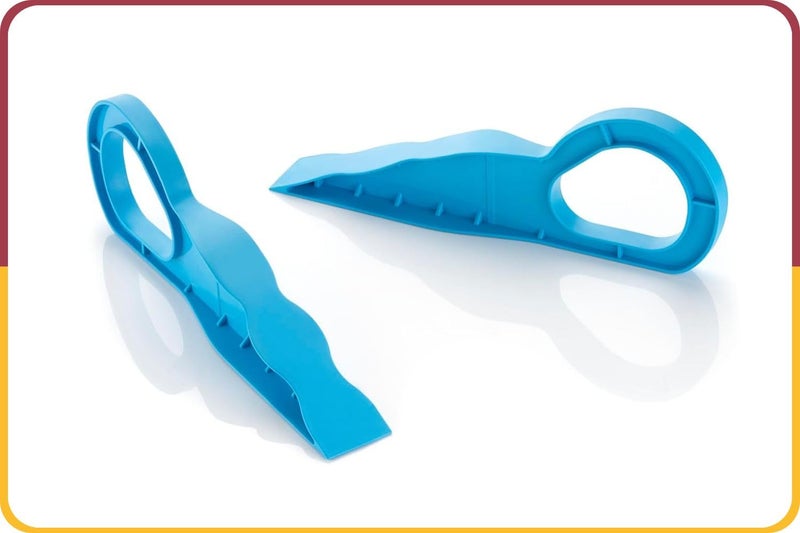 Amiraj Mattress Lifter/Bed Sheet Tucker Tool | 2-in-1 Durable & Ergonomic Bed Making Tool with Wedge Elevator, Relieves Back Pain | Easy to Use for Tucking Sheets/Holding Mattress | Pack of 2, Blue - Image 5