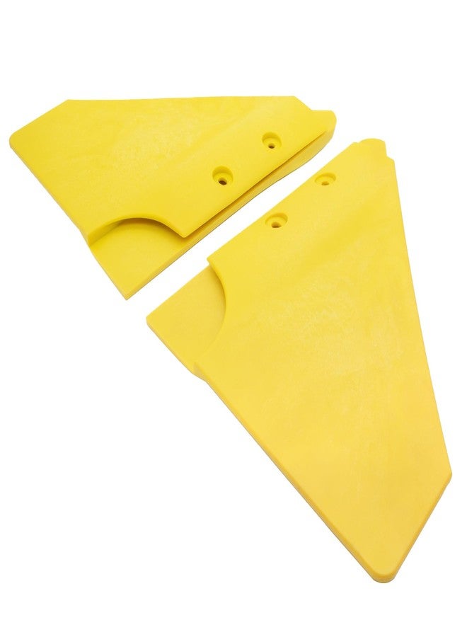 QuickMariner Boat Hydrofoil Stabilizer for Marine Outboard and Sterndrive Motors made of PA66 Plastic Yellow - Image 4