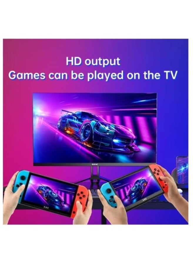 وحدة تحكم ألعاب محمولة ريترو X80، شاشة HD مقاس 7 بوصات، أكثر من 10000 لعبة كلاسيكية - Image 3