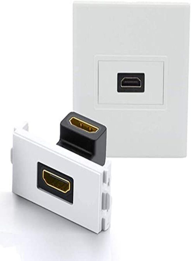 DKURVE Multimedia Wall Socket Face Plate 1 PORT HDMI - Image 1