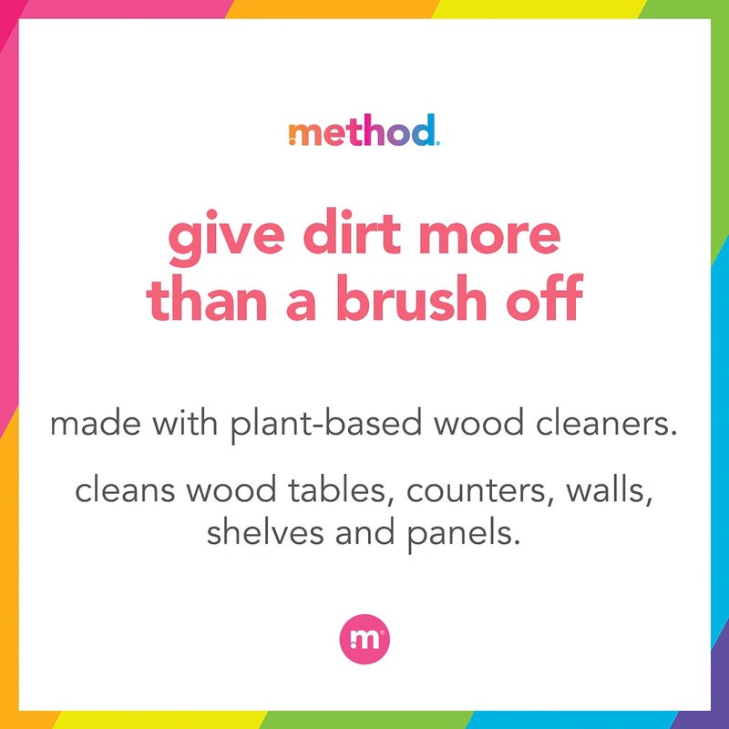 Method Daily Wood Cleaner, Almond, Cleans Shelves, Tables and Other Wooden Surfaces While Removing Dust & Grime, 28 oz Spray Bottles, (Pack of 1) - Image 4
