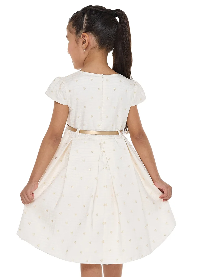 victor and jane Embroidered Tulle Party Dress