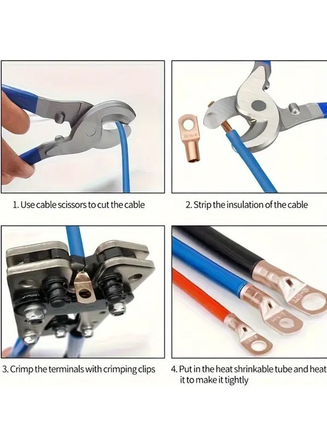 Heavy Duty Wire Crimper And Cable Cutter Tool For 6 50mm Metal Processing - Image 5
