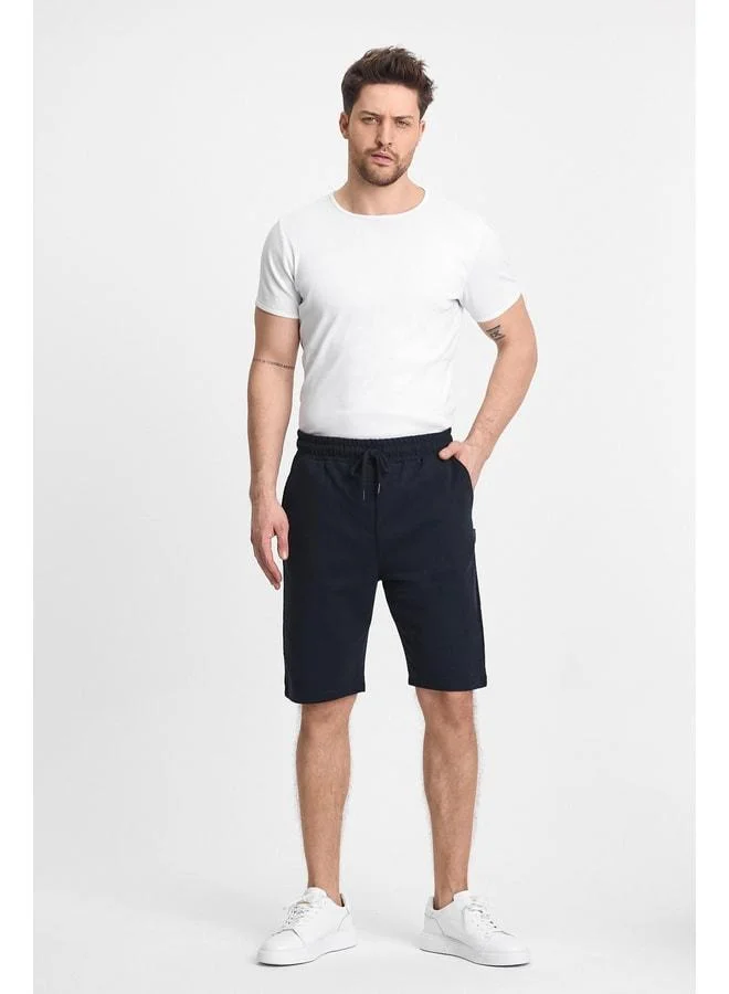 Mmetalic Men’s Navy Regular Fit Shorts & Bermuda