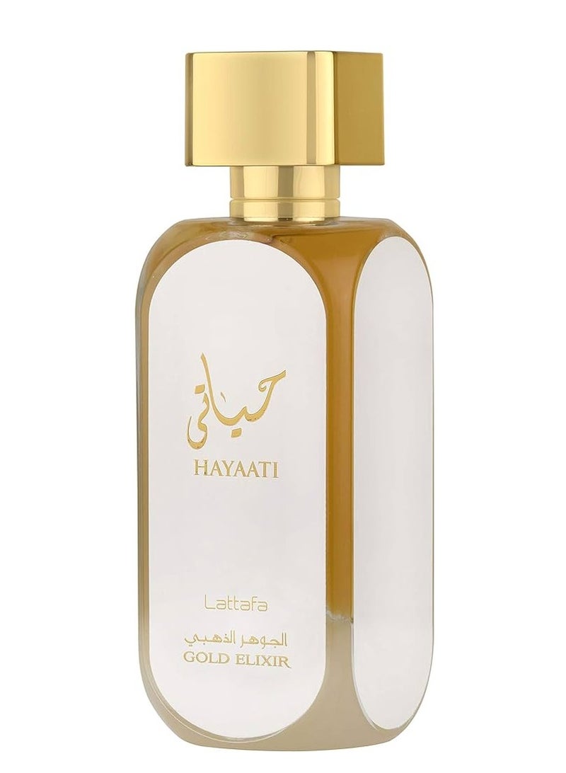 Lattafa Unisex Hayaati Gold Elixir EDP Spray 3.4 oz Fragrances 100ml - Image 1