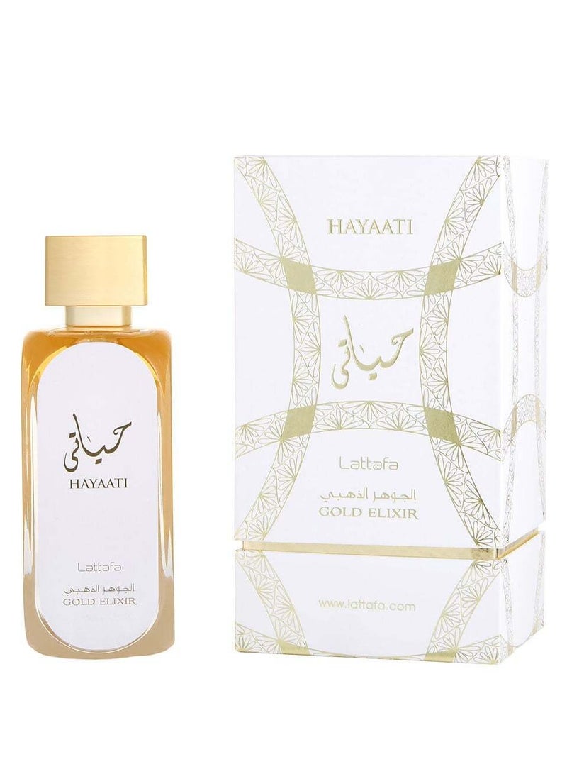 Lattafa Unisex Hayaati Gold Elixir EDP Spray 3.4 oz Fragrances 100ml - Image 2