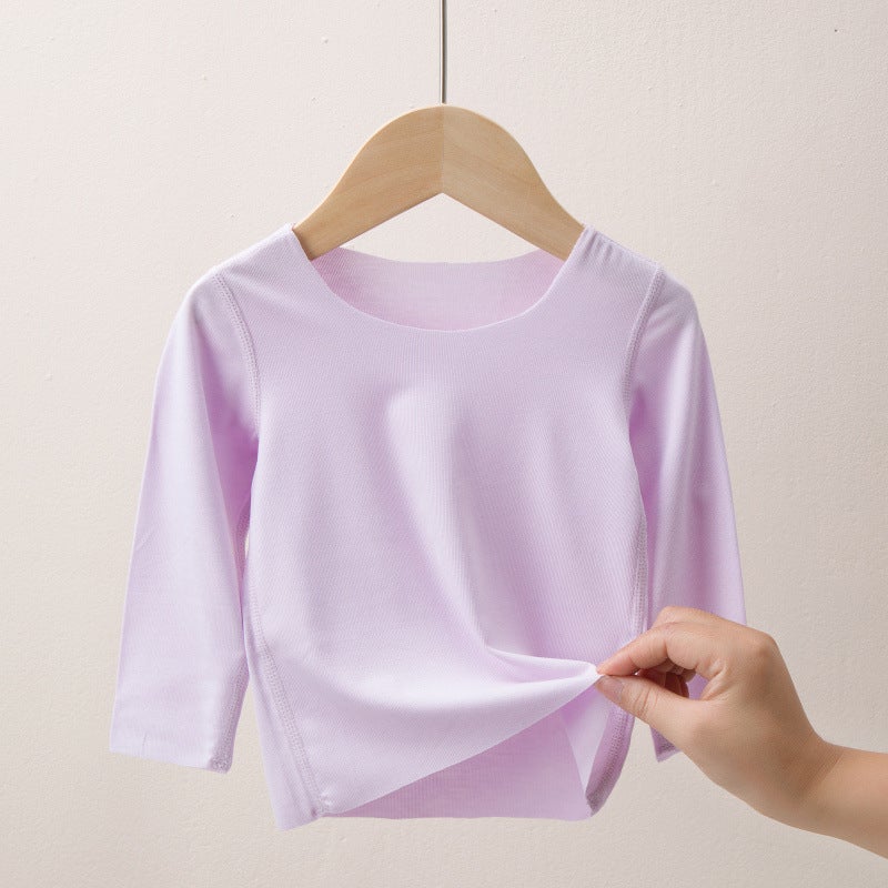 Children'S Base Layer T-Shirt For Toddlers And Older Children, Class A Modal Seamless Thin Long-Sleeve Top For Boys And Girls - Image 1
