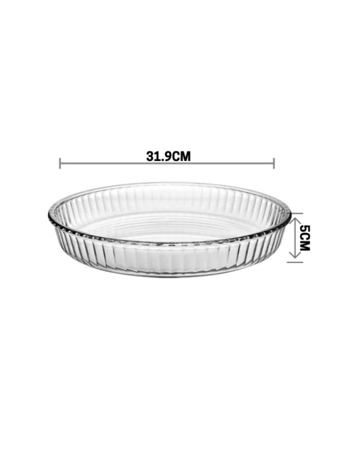 بوركام طبق فرن دائري من بوركام روسترز مع حامل فضي – 31.9 سم – مصنوع في تركيا - Image 2