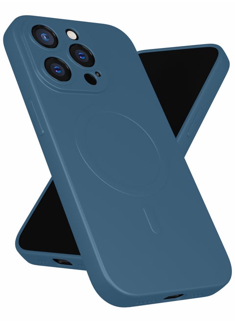 for iPhone 14 Pro Case, Soft Anti-Scratch Microfiber Lining, Compatible with MagSafe, Shockproof Phone Case for iPhone 14 Pro 6.1 inch, Blue