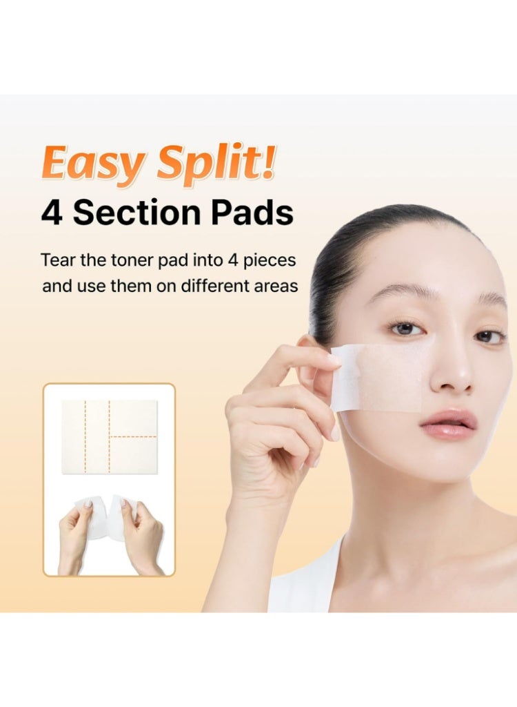 Klairs Dull Skin & Dark Spots Treatment – Klairs Freshly Juiced Vitamin Toner Pads 80pcs | Brightening, Smoothing & Glow Boost - Image 5