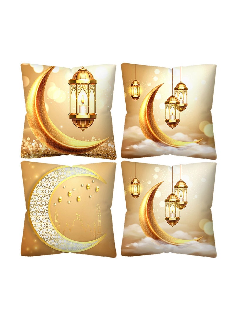 غطاء وسادة 4 قطع، 18x18 - Image 1