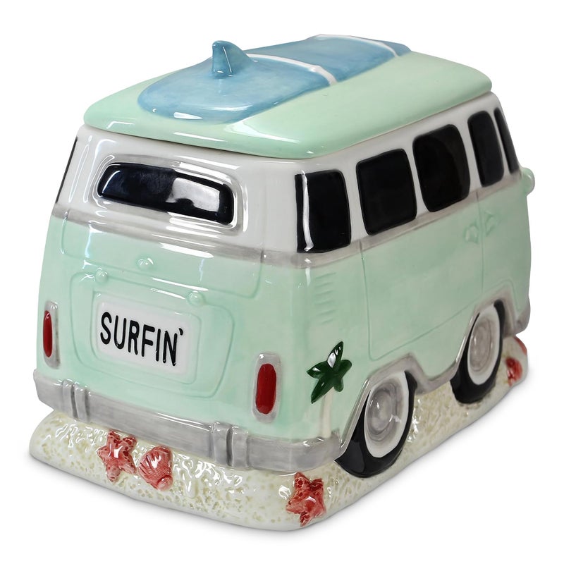 Youngs 875 x 575 x 65 Inc Ceramic Wagon Cookie Jar Multi Color 17530