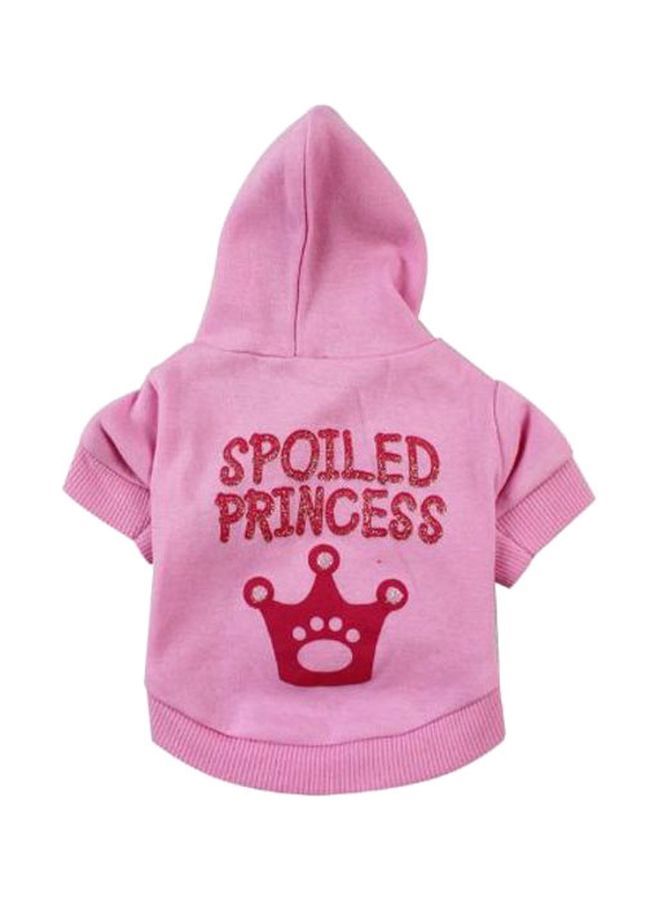 إسكدنيا تيشيرت بغطاء رأس للحيوانات الأليفة وردي/أحمر XS - Image 1