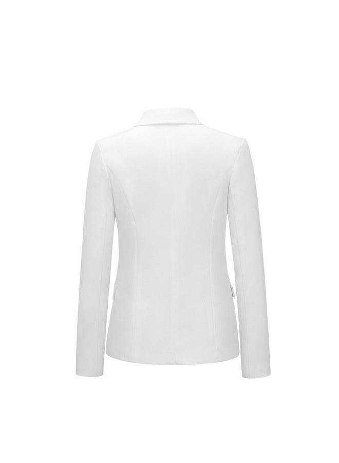 NIBEMINENT Women's Classic Short Suit Double Breasted Jacket  - Image 5