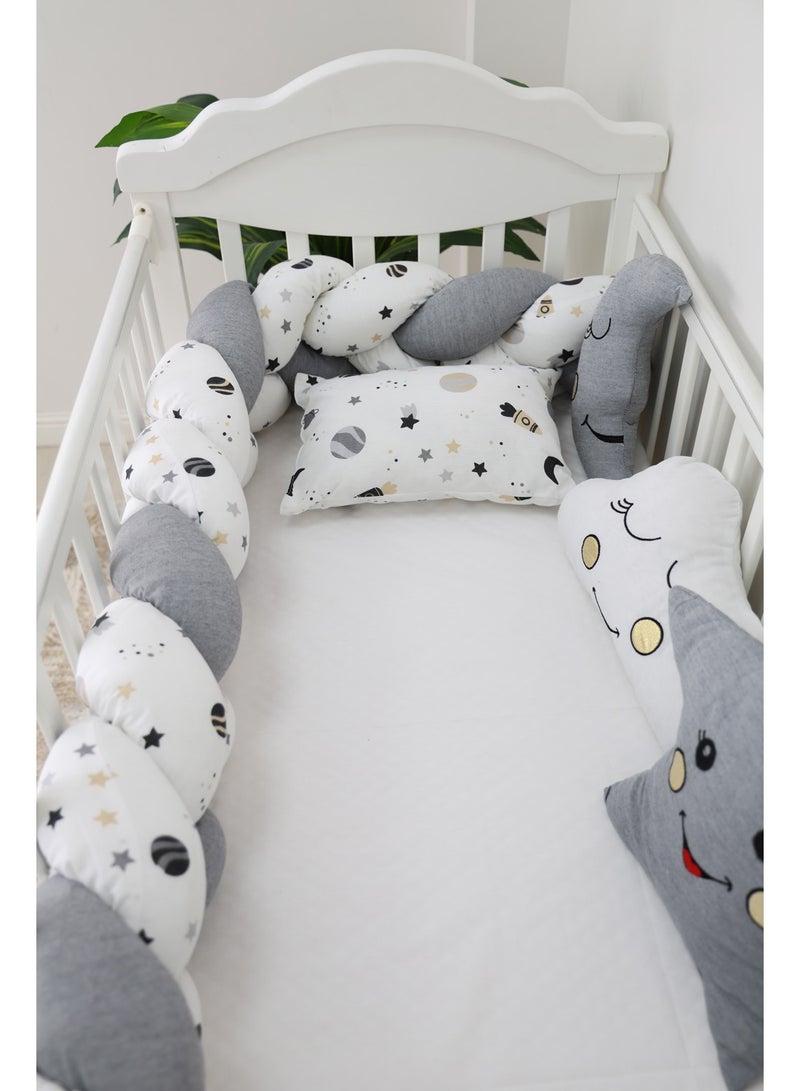 FUN MOMENT 6-Piece Baby Cot Bedspread with Bumpers - Image 5