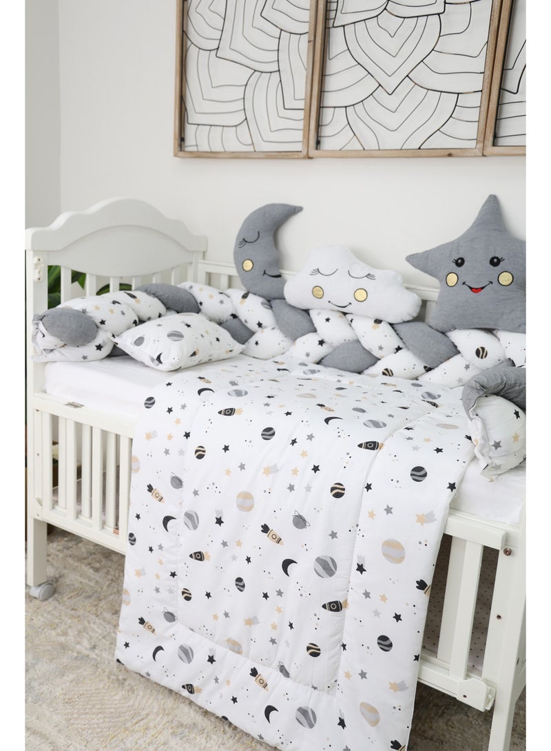 FUN MOMENT 6-Piece Baby Cot Bedspread with Bumpers - Image 2