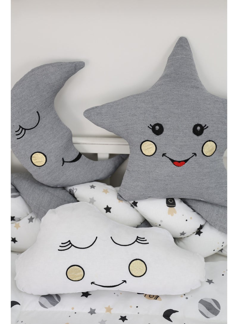 FUN MOMENT 6-Piece Baby Cot Bedspread with Bumpers - Image 3