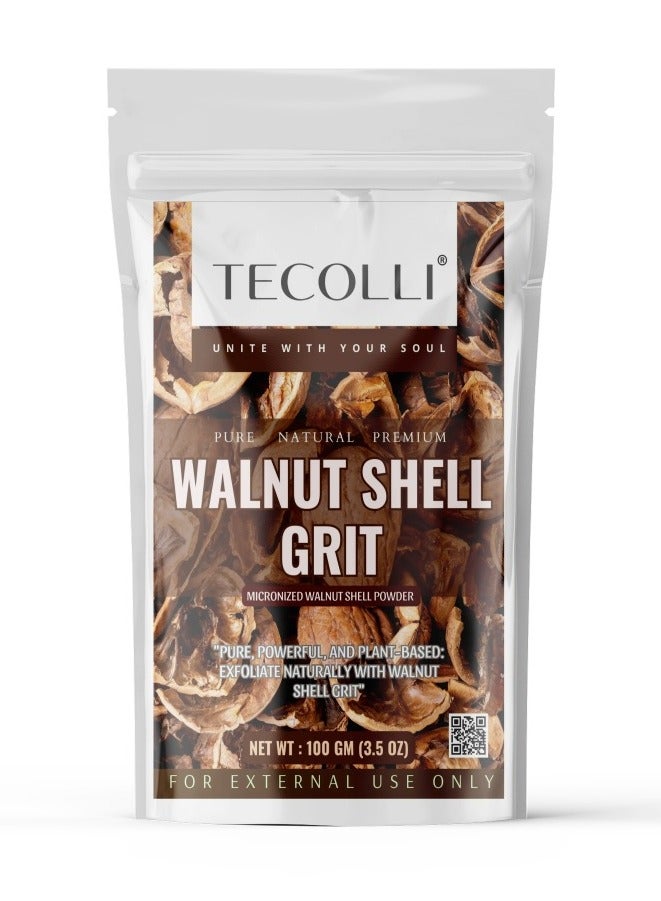 Walnut Shell Grit | Walnut Shell Powder for Scrub | Walnut Shell Powder for Skin, 100 Grams