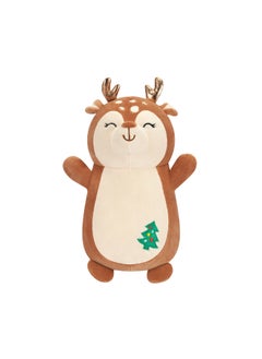 Squishmallows 14 inch Brown Deer w/Tree HugMee , Officially Licensed Kellytoy Plush Toy, Colorful Soft Toy, Gift for Kids, Girls & Boys Washable Squishy Stuff Toy Multicolor All Age  - Image 1