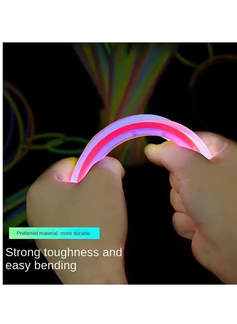50-piece Light Up Sticks Kit For Glow Necklace Making With Super Bright Connectors Multi Color Party Favors - Image 3