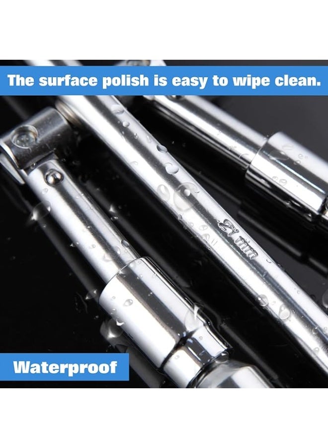 Universal Folding 4-Way Lug Wrench – Compact Tire Cross Wrench for Cars, Trucks, SUVs & RVs, Socket Sizes 17-23mm - Image 2