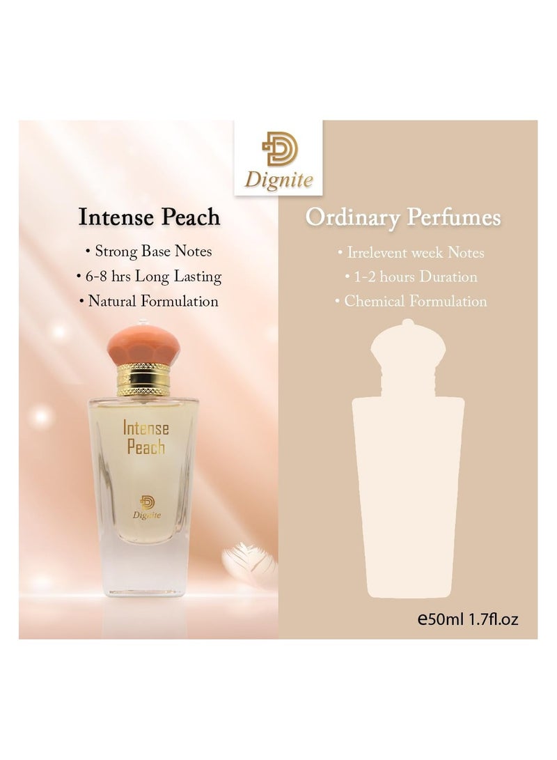 Dignite Intense Peach Perfume 50ML - EDP - For Him - Image 3