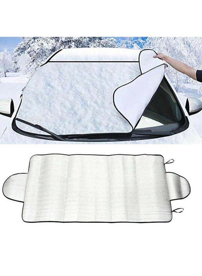 Generic Car Windshield Snow Cover Winter Ice Frost Guard Sunshade Protector  - Image 2