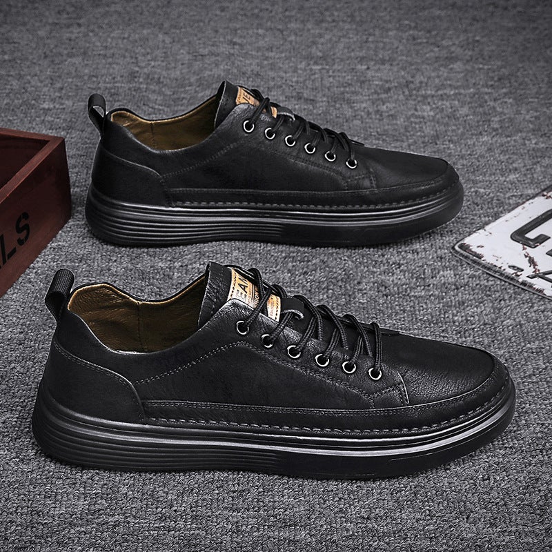 Men'S Shoes Spring Business Casual Soft-Soled Leather Labor Protection Work Chef Kitchen Sneakers All-Match Trendy Shoes 2025 - Image 5
