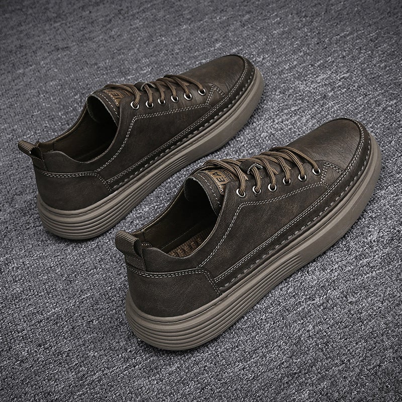 Men'S Shoes Spring Business Casual Soft-Soled Leather Labor Protection Work Chef Kitchen Sneakers All-Match Trendy Shoes 2025 - Image 4