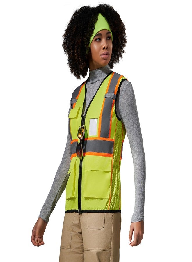 AYKRM yellow high vis safety vest for women - Image 4