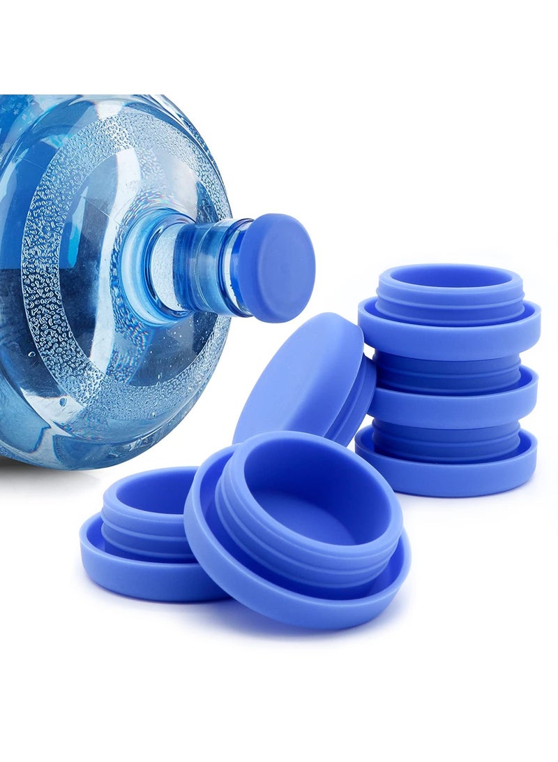 نجم ستايل أغطية سيليكون بديلة من السيليكون عبوة من 6 أغطية أباريق مياه سعة 5 جالون مانعة للتسرب تناسب زجاجات 55 ملم - Image 1