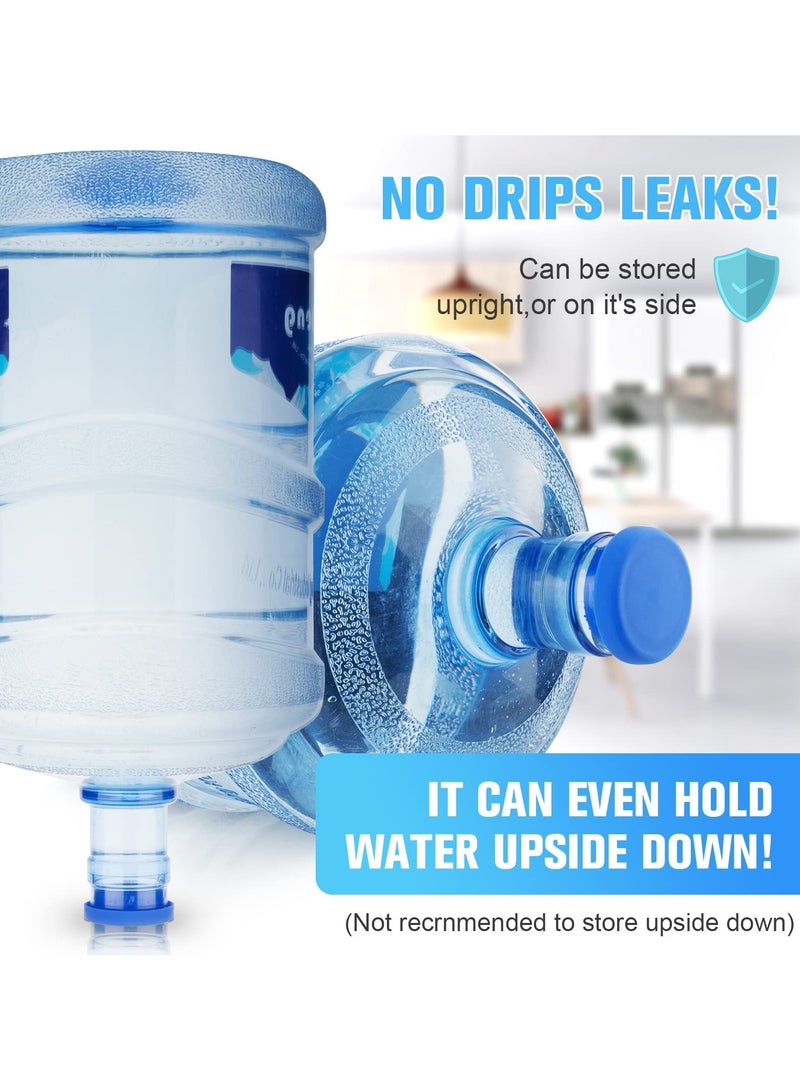 نجم ستايل أغطية سيليكون بديلة من السيليكون عبوة من 6 أغطية أباريق مياه سعة 5 جالون مانعة للتسرب تناسب زجاجات 55 ملم - Image 4