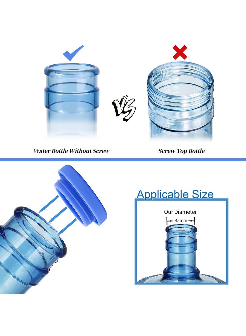 نجم ستايل أغطية سيليكون بديلة من السيليكون عبوة من 6 أغطية أباريق مياه سعة 5 جالون مانعة للتسرب تناسب زجاجات 55 ملم - Image 5