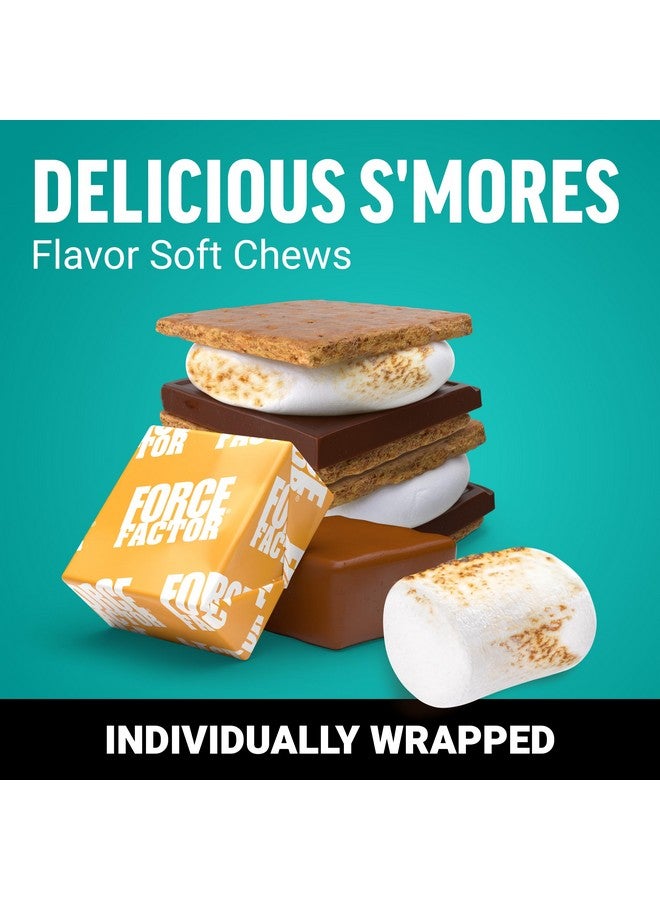 FORCE FACTOR Superior Sea Moss Gut Health + Skin Support, Support Gut Health & Healthy Skin, Hair & Nails, Boost Energy & Immune Health, with Biotin & LactoSpore Probiotics, S’Mores, 60 Soft Chews - Image 4