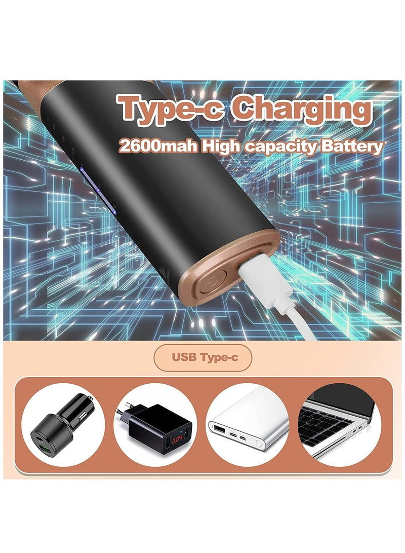 McDou USB wireless charging hair straightening comb multifunctional hair straightener curling and straightening new beard MCH quick heating splint electric curler - Image 4