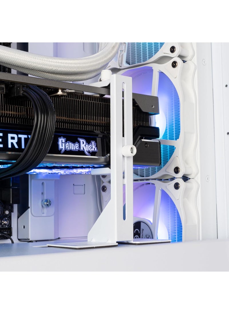 SilverStone SilverStone Technology GB01 Adjustable Graphics Card Support Holder  White SSTGB01W  - Image 5