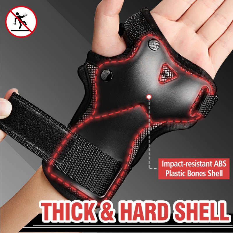 KULEDM Wrist Guard Protective Gear Wrist Brace Impact Sport Wrist Support for Skating Skateboard Snowboarding Skiing Motocross - Image 2