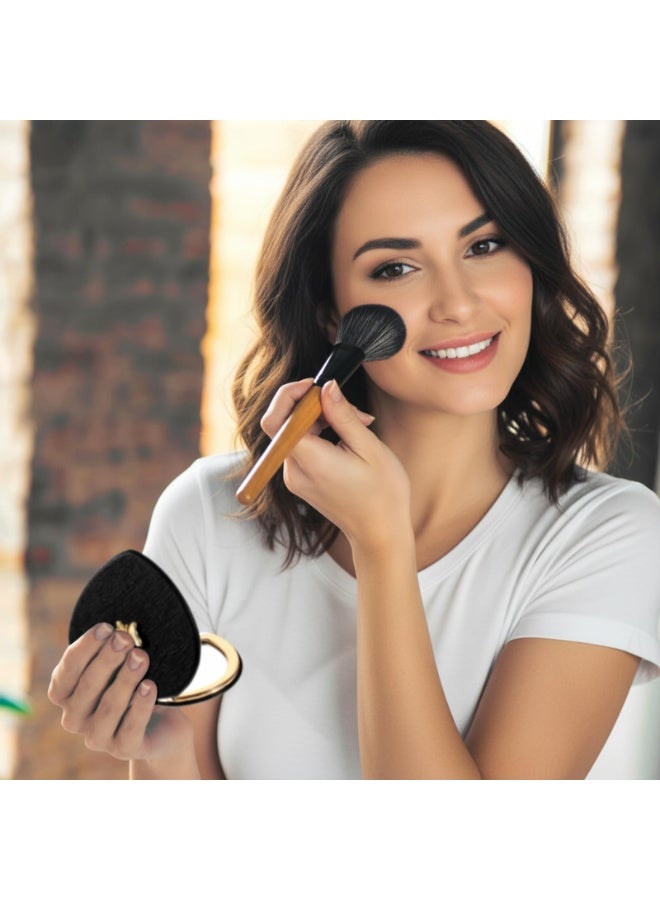 Cute Heart Shaped Compact Mirror Portable Double-Sided Mini Makeup Mirror 1X/2X Magnifying Small Pocket Folding Travel Cosmetic Mirror for Women Girls Home Office Travel - Image 3
