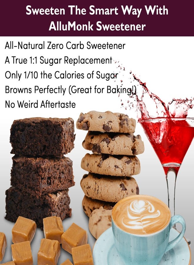 ChipMonk AlluMonk - Allulose and Monk Fruit Sweetener Blend - Keto, Diabetic & Paleo Friendly - Zero Calorie, Zero Carb, Granulated Natural Sugar Substitute - Gluten Free, Vegan 1lb - Image 3